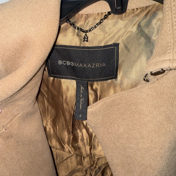 BCBGMaxAzria Tan Ruffle Blazer - Picture 2 of 3